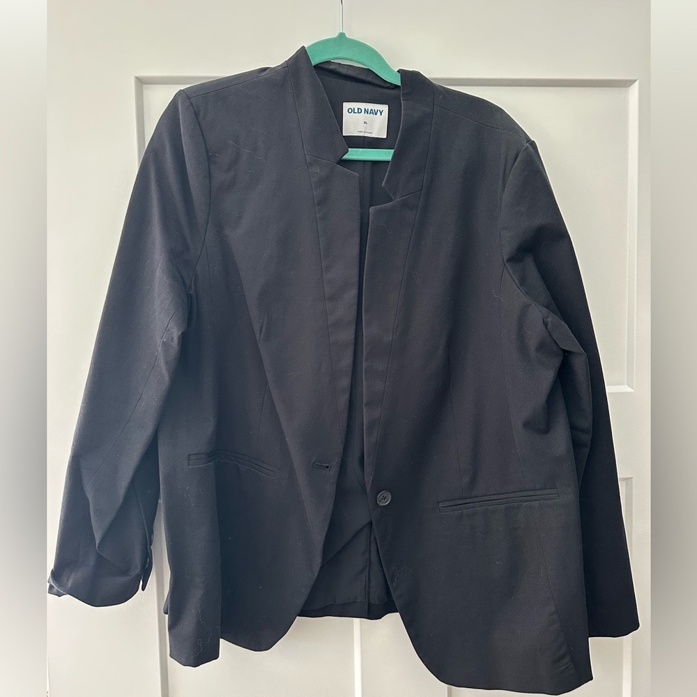 Old Navy collarless blazer jacket Size XL